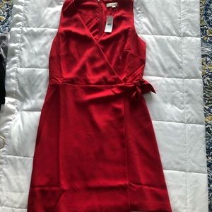 Loft Red Wrap Dress